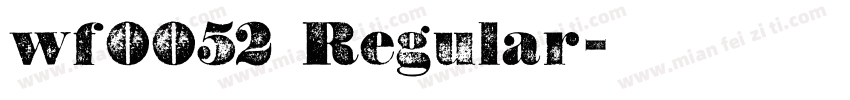 wf0052 Regular字体转换